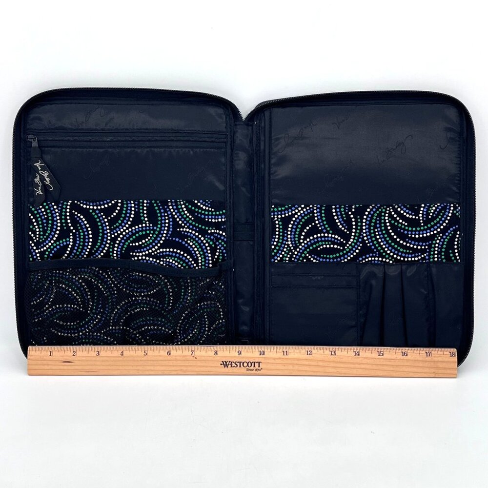 Vera Bradley Quilted Paisley Print Tablet Sleeve Zip Closure Pockets ipad Kindle - Picture 7 of 12
